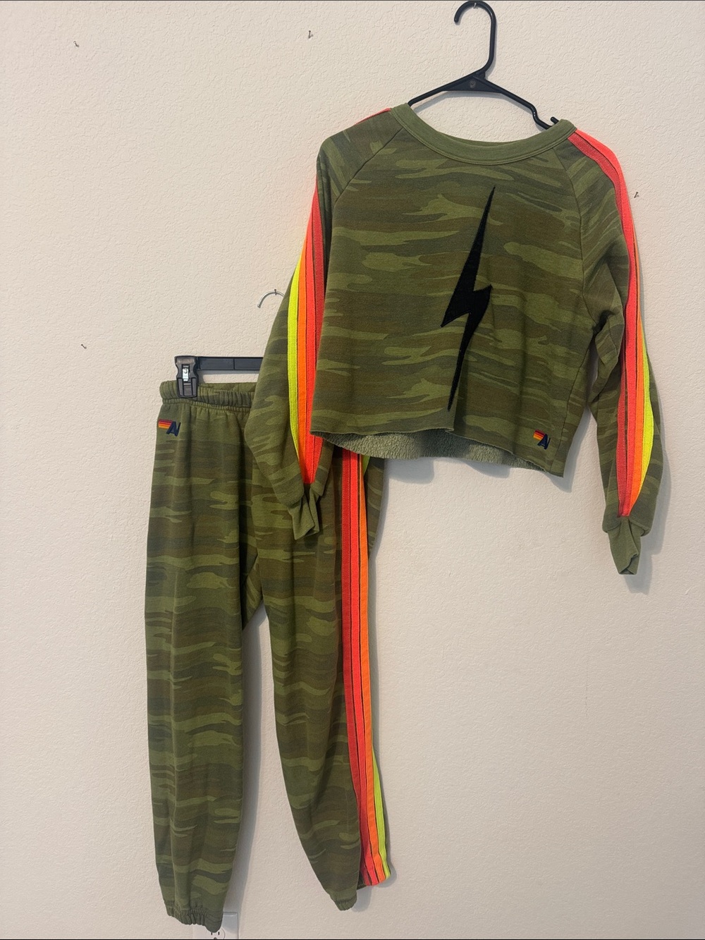 Aviator Nation camo sweat set